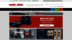 What Audioaffair.co.uk website looks like in 2024 