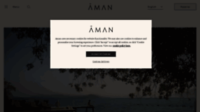 What Aman.com website looks like in 2024 