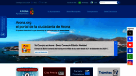 What Arona.org website looks like in 2024 