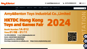 What Amybentontoy.com website looks like in 2024 
