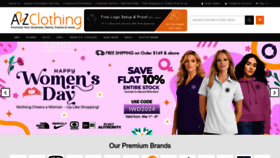 What A2zclothing.com website looks like in 2024 