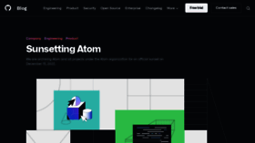 What Atom.io website looks like in 2024 