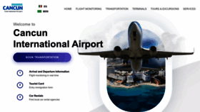What Airportcancun.com website looks like in 2024 