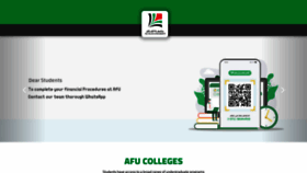 What Afu.ac.ae website looks like in 2024 