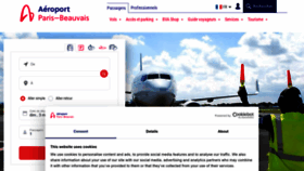 What Aeroportparisbeauvais.com website looks like in 2024 