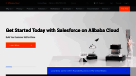 What Alibabacloud.com website looks like in 2024 