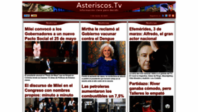 What Asteriscos.tv website looks like in 2024 