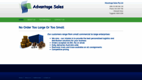 What Advantagesales.com.au website looks like in 2024 