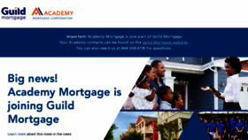 What Academymortgage.com website looks like in 2024 