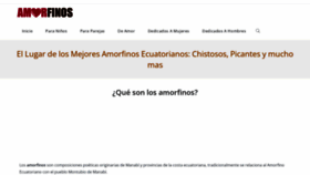 What Amorfinos.com website looks like in 2024 
