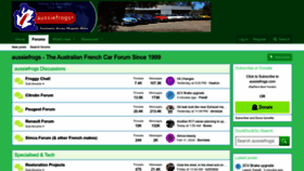 What Aussiefrogs.com website looks like in 2024 