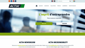 What Actia.com website looks like in 2024 