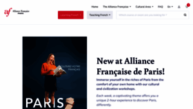 What Alliancefr.org website looks like in 2024 
