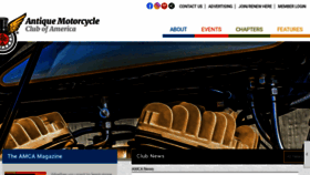 What Antiquemotorcycle.org website looked like in 2024 (1 year ago)