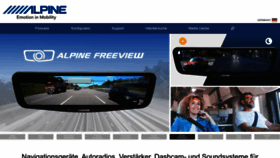 What Alpine.de website looks like in 2024 