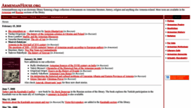 What Armenianhouse.org website looked like in 2024 (1 year ago)