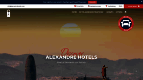 What Alexandrehotels.com website looks like in 2024 