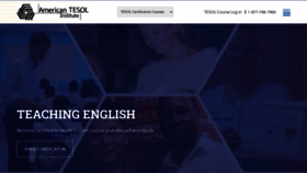 What Americantesol.com website looks like in 2024 