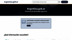 What Argentina.gov.ar website looks like in 2024 