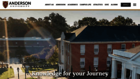 What Andersonuniversity.edu website looks like in 2024 