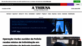 What Atribuna.com.br website looks like in 2024 