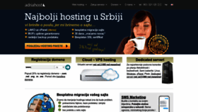 What Adriahost.rs website looked like in 2024 (1 year ago)