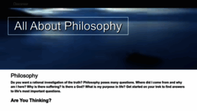 What Allaboutphilosophy.org website looks like in 2024 