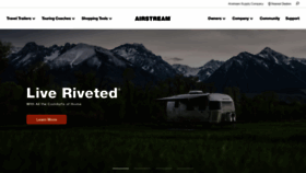 What Airstream.com website looks like in 2024 