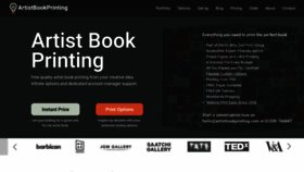 What Artistbookprinting.com website looks like in 2024 