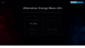 What Alternative-energy-news.info website looks like in 2024 
