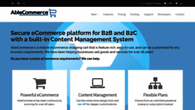 What Ablecommerce.com website looked like in 2024 (1 year ago)