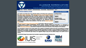 What Allergen.org website looked like in 2024 (1 year ago)