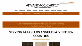 What Advantagecarpetca.com website looks like in 2024 