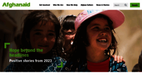 What Afghanaid.org.uk website looks like in 2024 