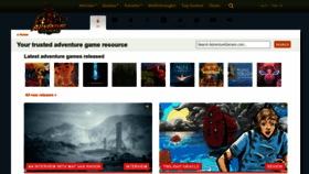 What Adventuregamers.com website looks like in 2024 