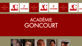 What Academie-goncourt.fr website looks like in 2024 