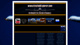 What Aviationexplorer.com website looks like in 2024 