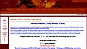 What Apqn.org website looks like in 2024 