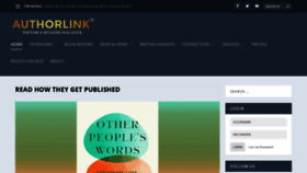 What Authorlink.com website looks like in 2024 