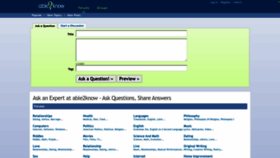 What Able2know.org website looked like in 2024 (1 year ago)