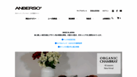 What Anberso.com website looks like in 2024 