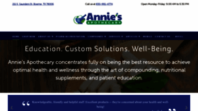 What Anniesrx.com website looks like in 2024 