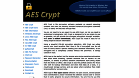 What Aescrypt.com website looked like in 2024 (1 year ago)