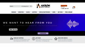 What Akronbrass.com website looks like in 2024 
