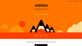 What Agenda.com website looks like in 2024 