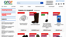 What Agatvspb.ru website looks like in 2024 