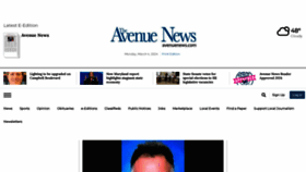 What Avenuenews.com website looks like in 2024 