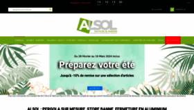 What Alsol.fr website looks like in 2024 