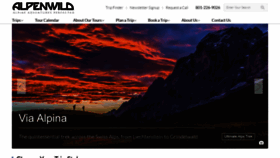 What Alpenwild.com website looks like in 2024 