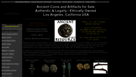 What Ancientresource.com website looks like in 2024 